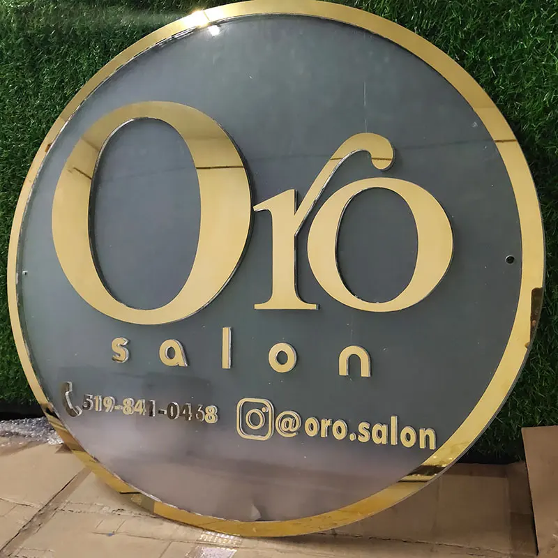 Contemporary Acrylic House Sign / Door Plaque / Number Plate, Glass Effect, Silver, 200mm X 130mm, Personalised, UK Made