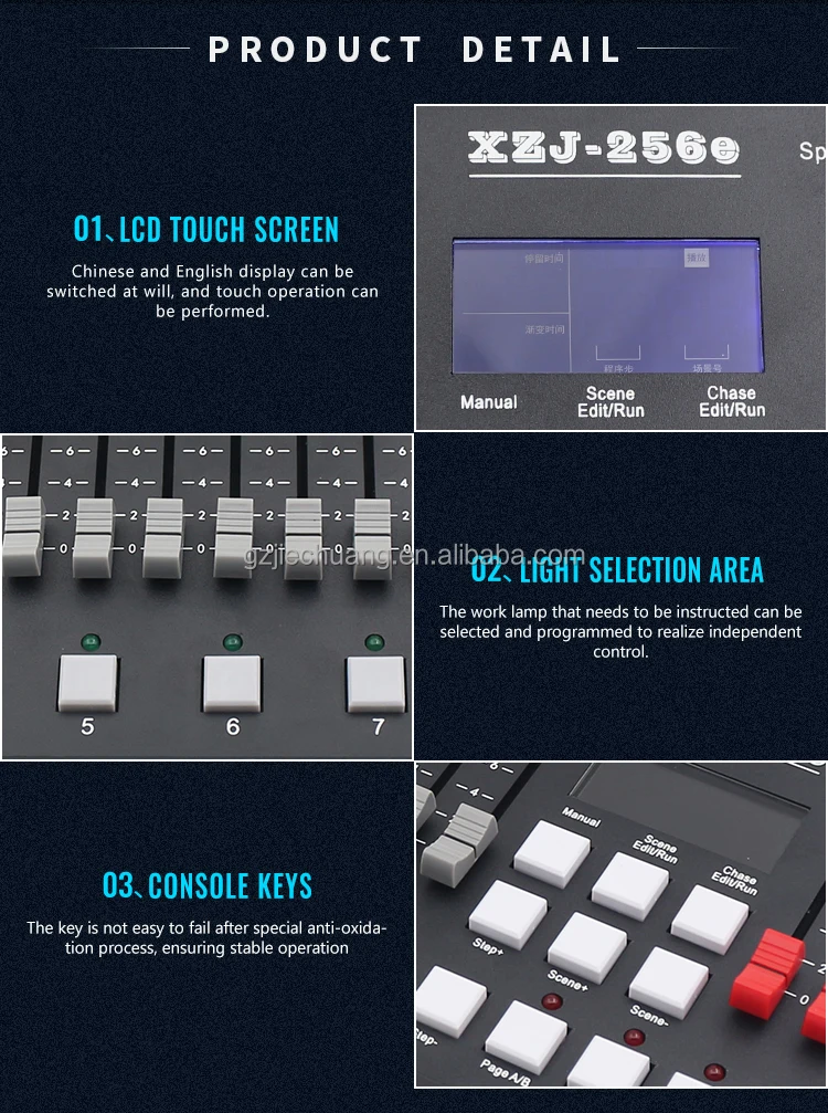 Factory Price Dmx 512 Lighting Controller 256 Dmx Console Dj Equipment ...