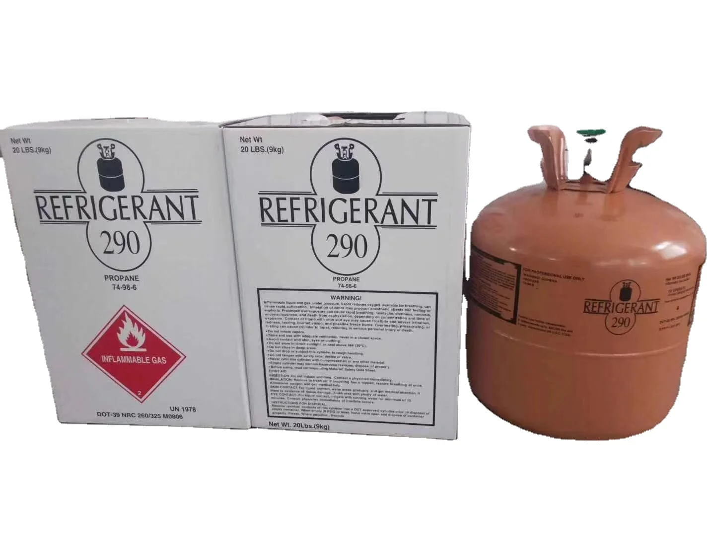 Industrial Grade R290 Hydrocarbon & Derivatives Refrigerant Gas Made In
