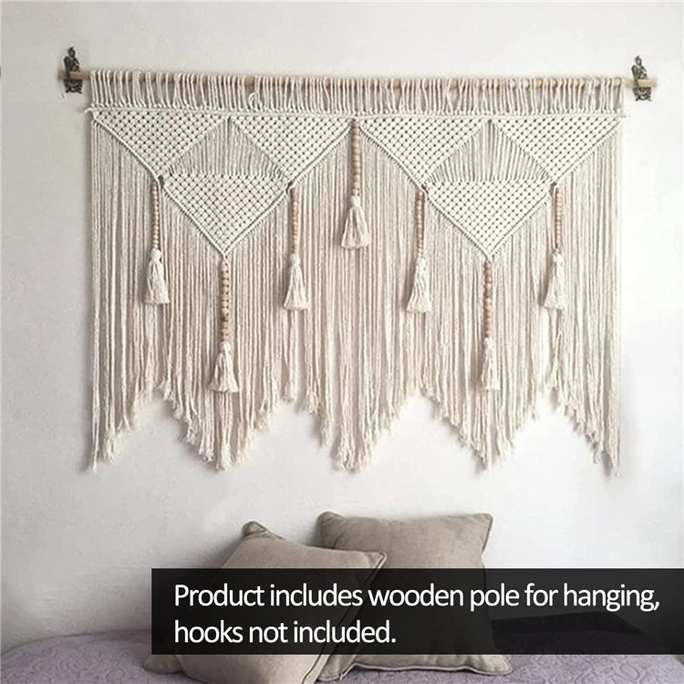 Macrame Kits Large Wall Hanging Diy Handwoven Art Plant Rear View