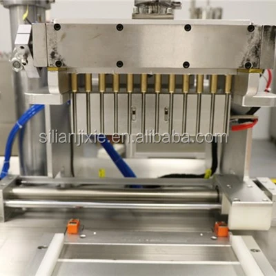 SiLian Automatic 12 Holes Double Layer Heating and Mixing Wax Lip Balm Filler Liquid Lipstick Filling Machine