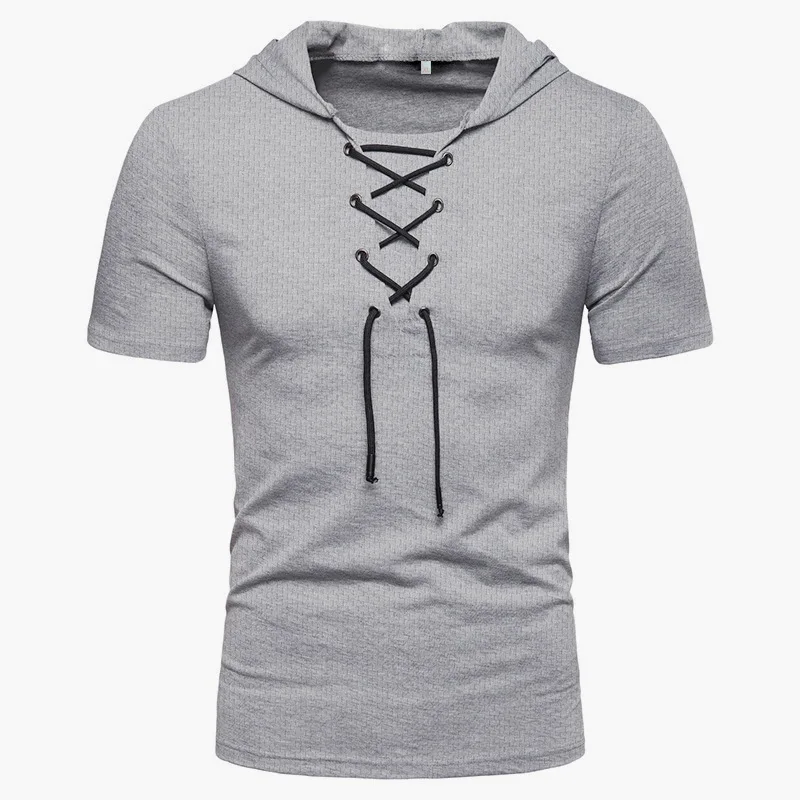 RNSHANGER Summer T-Shirt with Hood - Lightweight, Casual, and Sporty