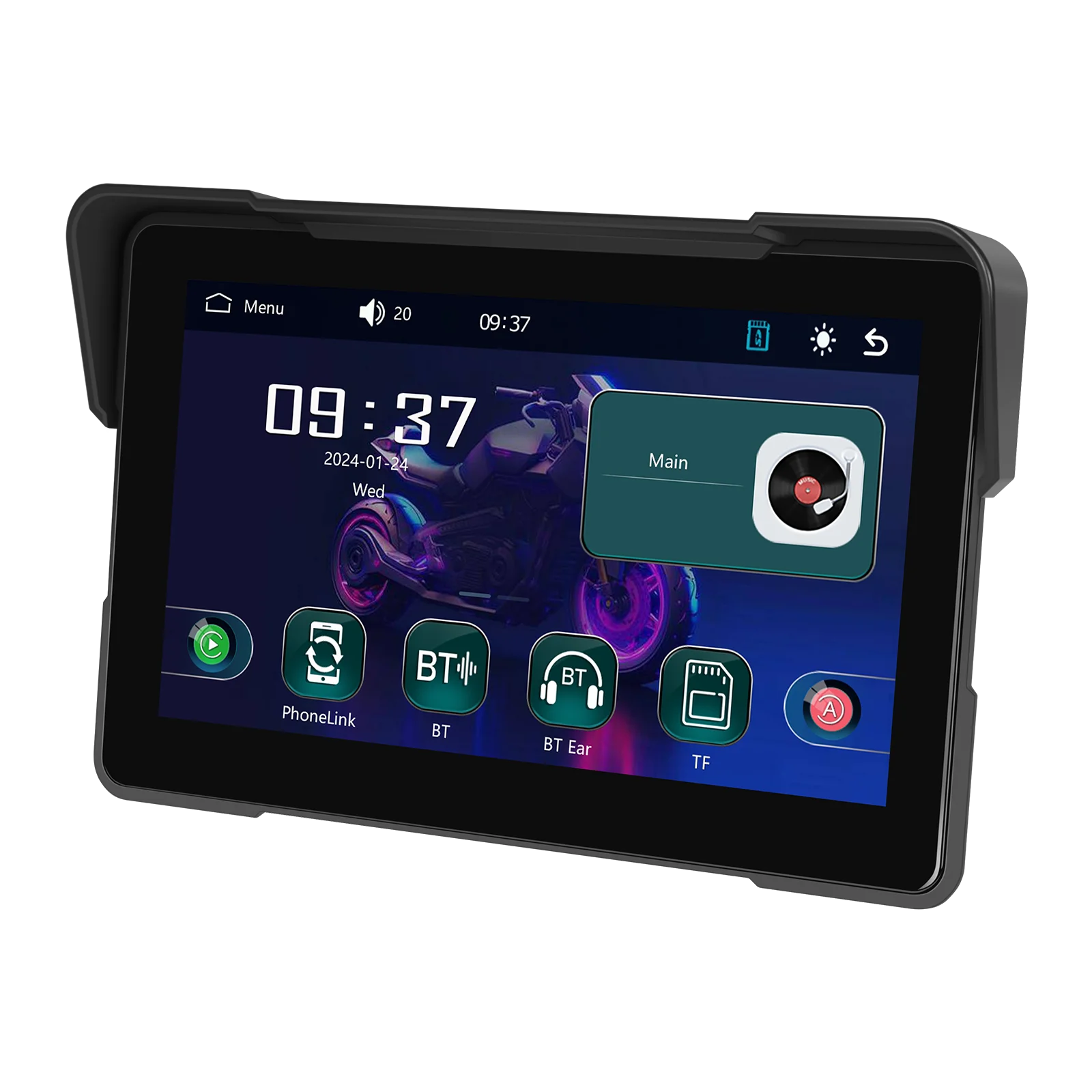 android auto monitor ip67 waterproof airplay android cast bt a3954-13