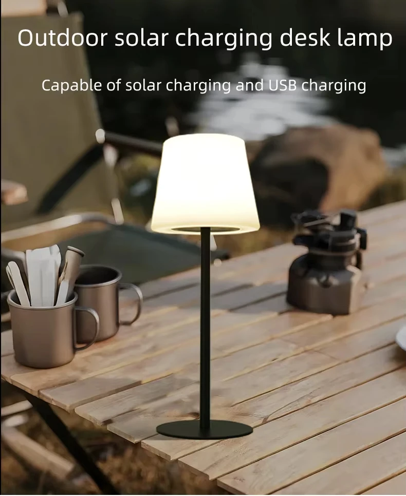 product bedroom bedside led table lamp cordless charging plastic lampshade dimmable indoor living room hallway decorative light-38