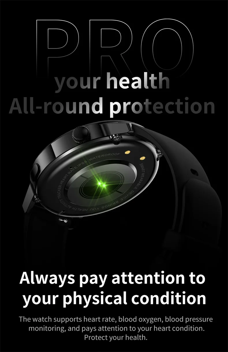 1.36 Inch IPS 390*390 Round Smart Watch for Men IP67 Waterproof BT Call Fitness Tracker 8762DT Dafit App AK03 Pro Smart Watch (7).jpg