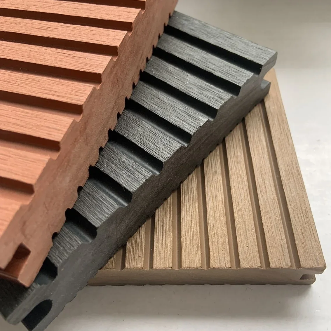 Solid Builders Ware of Plastic Wpc Composite Sauna Board Wood Boards Wpc Outdoor Decking