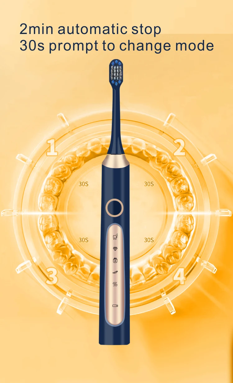 K19 Electric Toothbrush With Three Replaced Brush Heads Motor Sonic ...