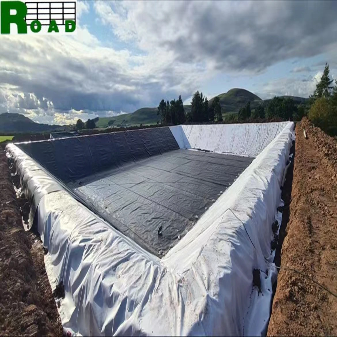 HDPE Geomembranes Fish Pond Liner 45 Mil Pools Landscaping Membrane Reinforced Gardens Geomembrana for Dam Liner