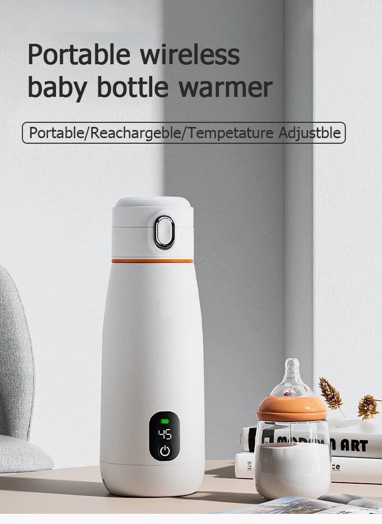 Portable Rechargeable Smart Milk Kettle Heated Baby Milk Travel Water