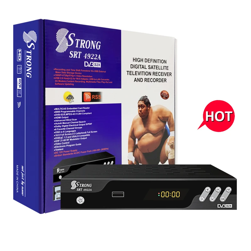 SSTRONG 4922A Strong Decoder Receiver 4k Strong Srt 4922 hd Decoder