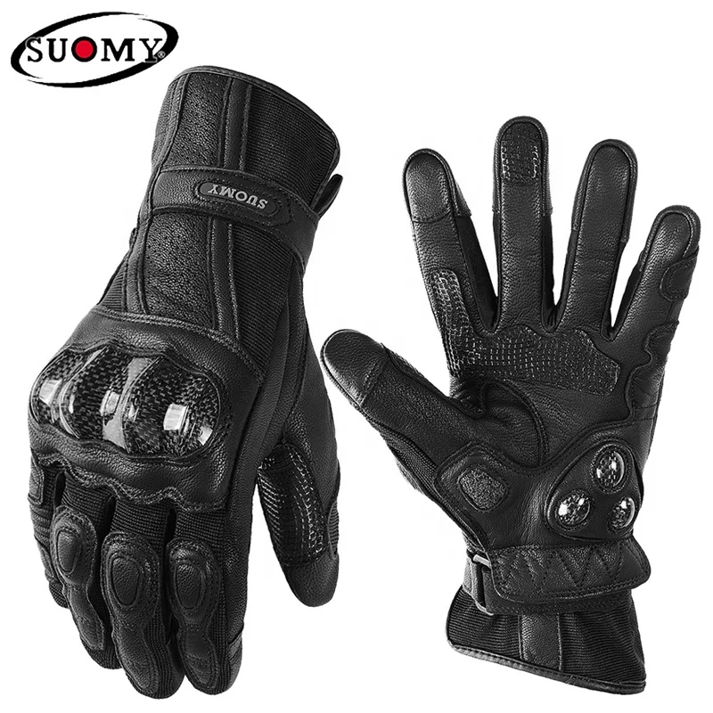 Guanti Da Ciclismo In Pelle All’Uncinetto – Taglia XL – Neri, Artigianali Pakistan