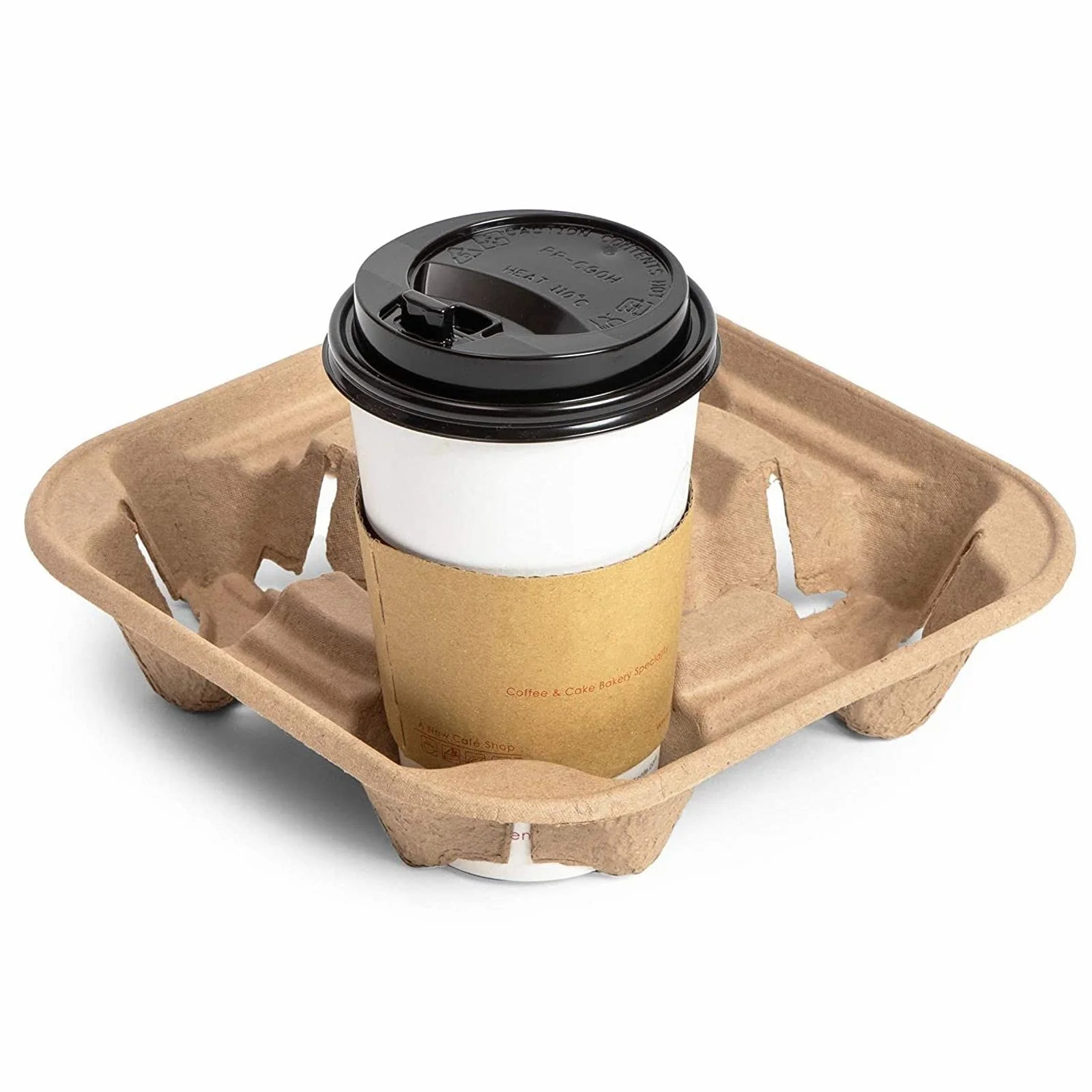 Source Corrugated Cardboard Box Coffee Drink 2 4 Cup Holder Tray Cup  Carrier Holders Paper Cups on m.