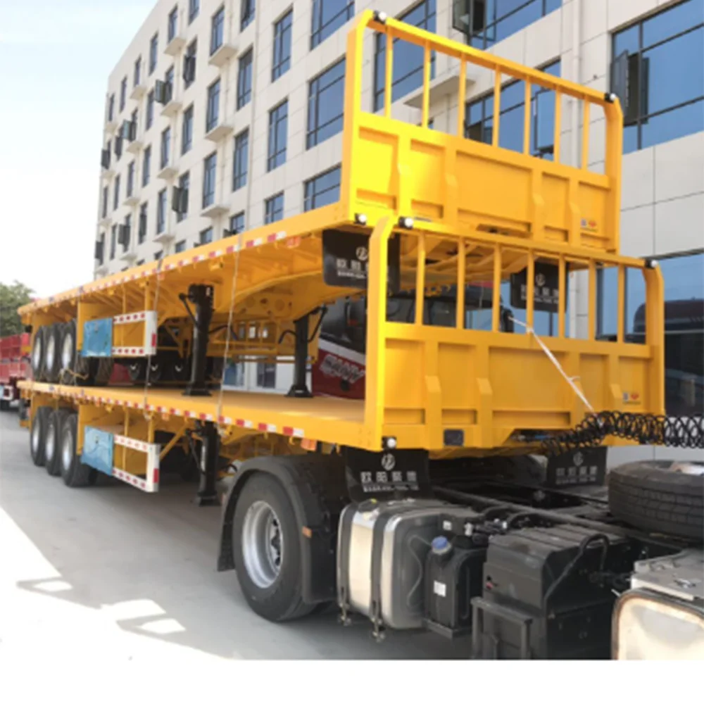 Oyjd Truck Mature Process Flatbed Trailer With Outrigger 20 Ton