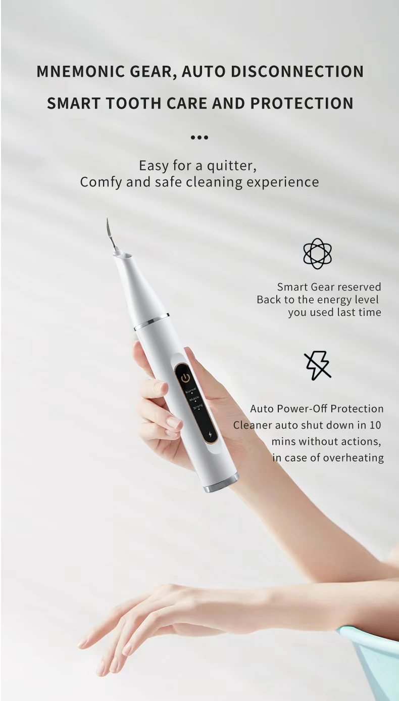 Electric Ultrasonic White Tooth Cleaners Dental Scaler Dental Calculus
