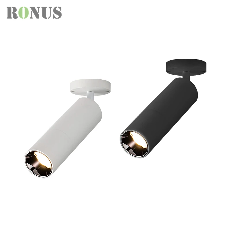 Поверхностный монтаж подвесной Тип 15 Вт светодиод COB 220 В внутренний точечный Трековый светильник потолочный светильник