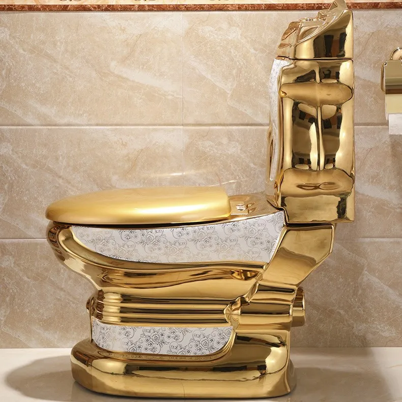 Classic Plain Gold Toilet - Royal Toiletry Global