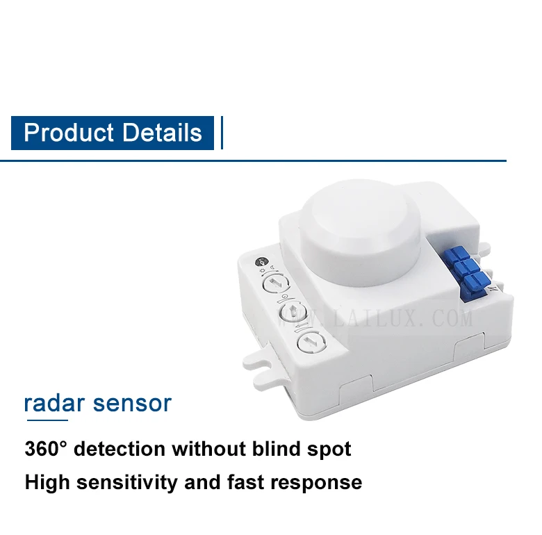 Micro Rad Sensor AC220V Mini 360 Degree Microwave Radar Motion Sensor by LAILUX