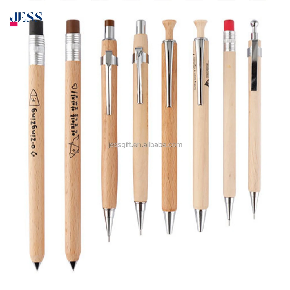 High Quality Automatic 0.5mm 0.7mm Natural Wood Luxury Mechanical