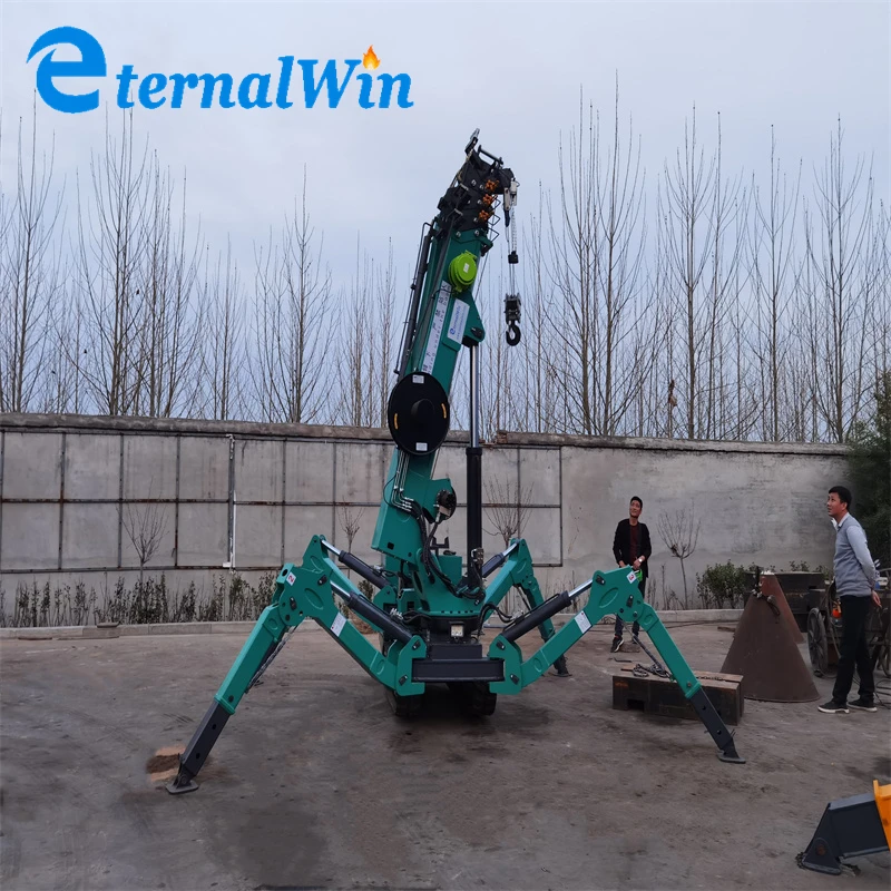 Indoor Outdoor Spider Crane Small Mobile 3 Ton Mini Spider Crane With Torque Limit
