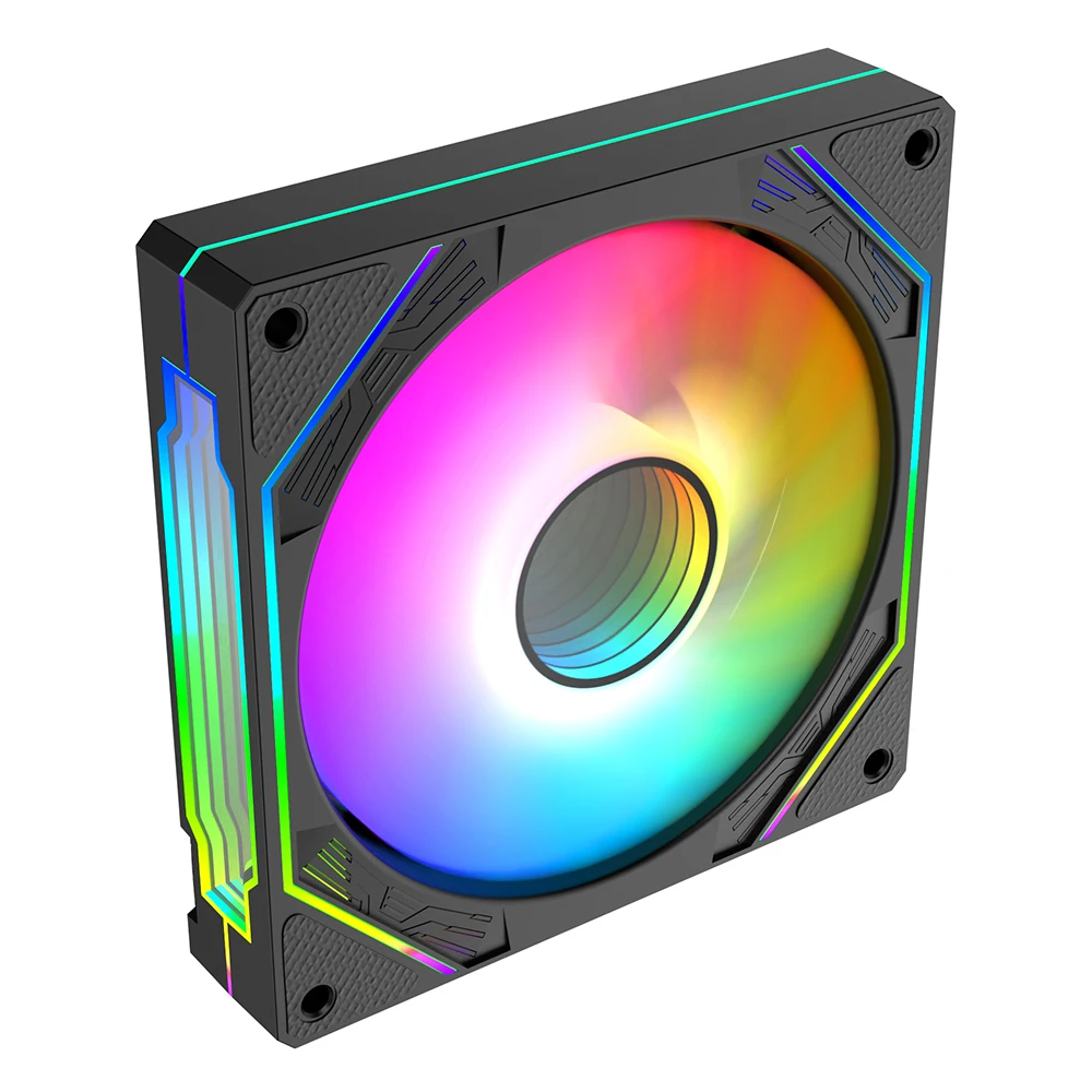 High Quality Infinity Reverse Blade 4 Pin 12cm ARGB Fans Pc Case Fan Computer Cooling Fans for PC