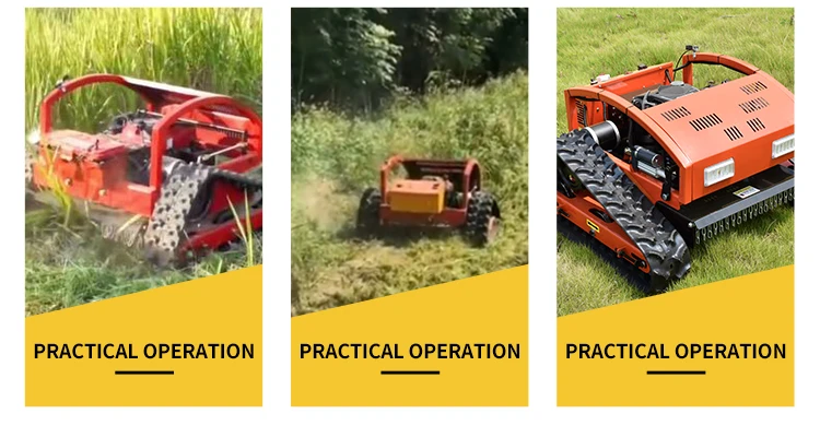 4wd Wheeled Remote Control Lawn Mower Is A Good Helper For Garden Grass ...