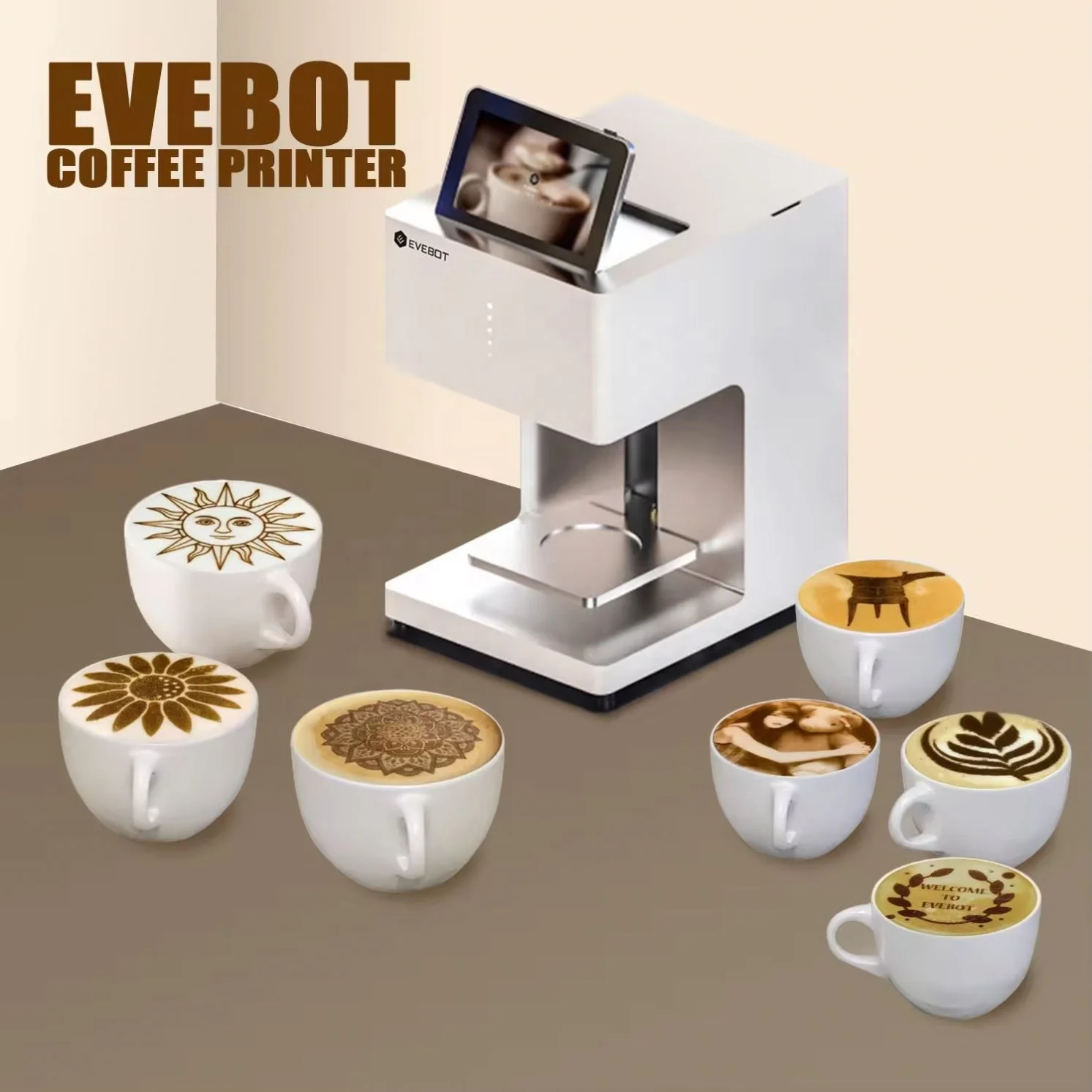 EVEBOT コーヒーラテアートインクカートリッジ・3Dプリンター
