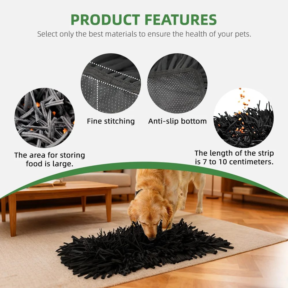 Wholesale Training Dog Slow Eat Bowl Mat Pet Snuffling Mat Nose Work M - product detail 4