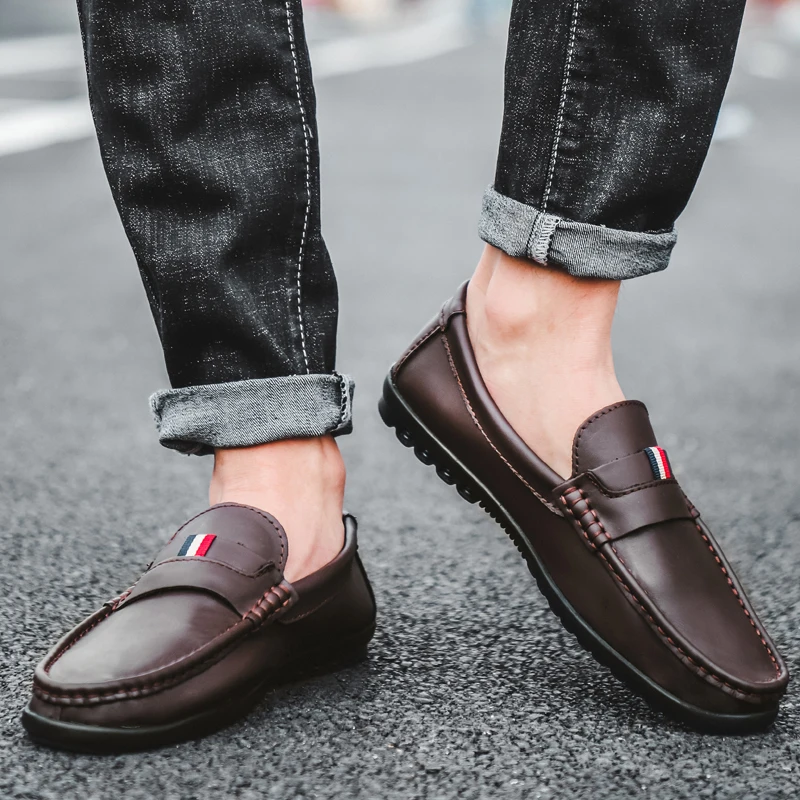 New Model Genuine Leather Mens Casual Dress Manufacturer Breathable Dress Shoes