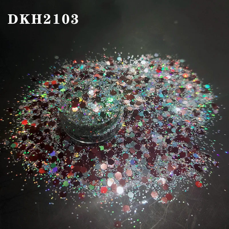 New Mixing Glitter Holographic Glitter Mix Size Glitter Powder For