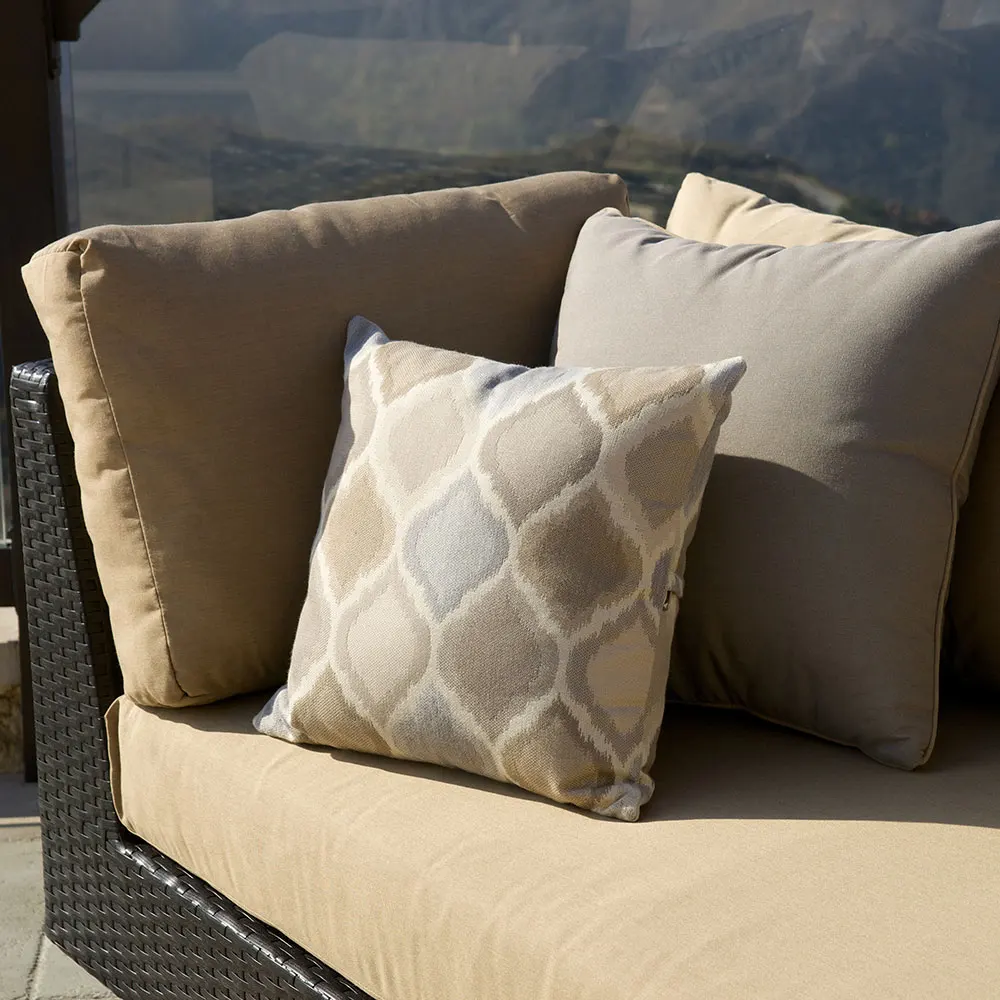 Sectional Durable Aluminium Frame Sofas Set Poly Wicker Ratan Garden