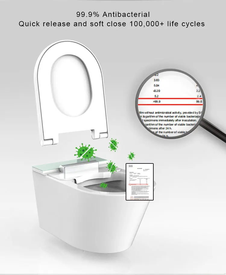 heated bidet toilet material