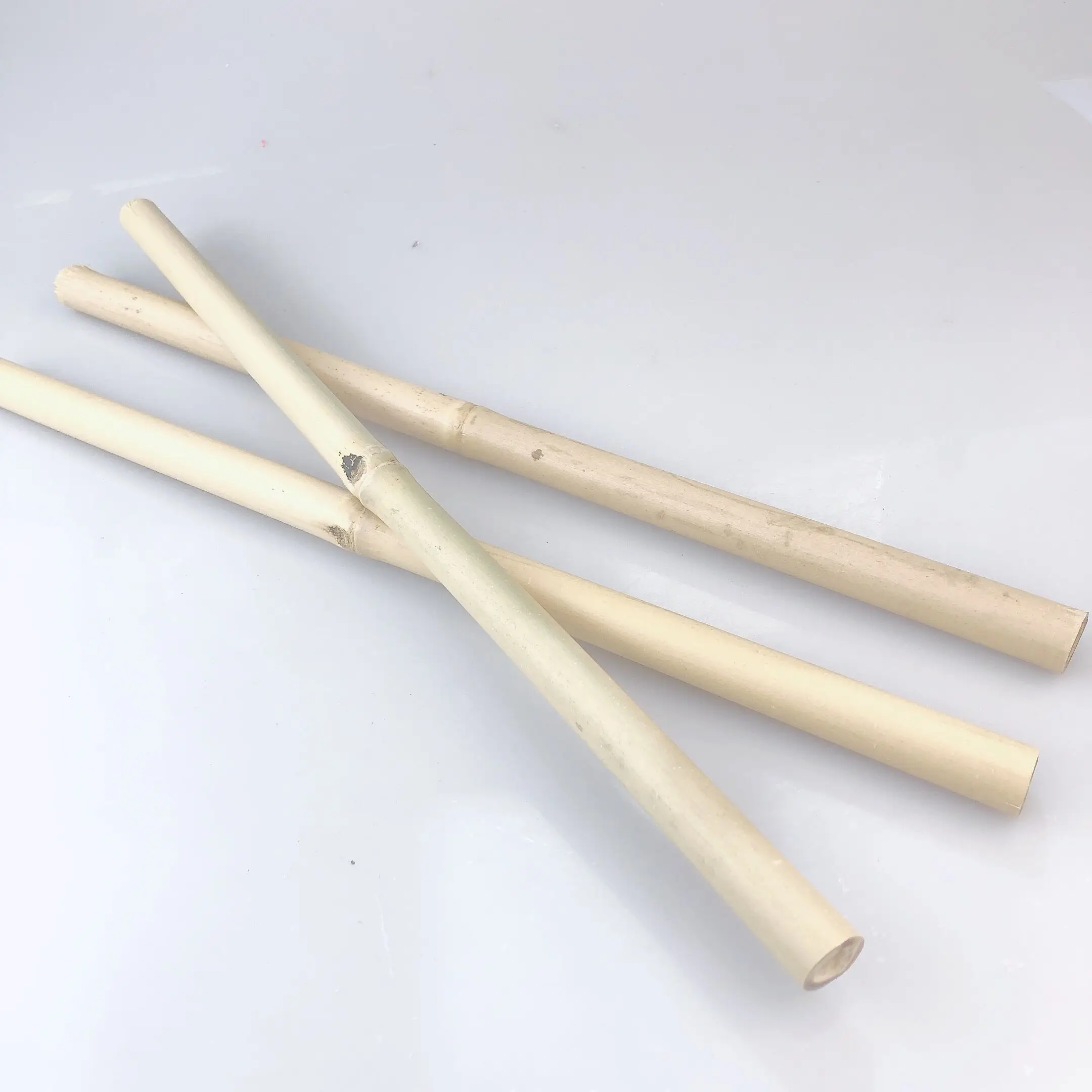 9~20mm Un-sanded Bamboo Drumsticks Percussion Mallets Without Polish No  Varnish ,bamboo Knot in the Middle or One Part End
