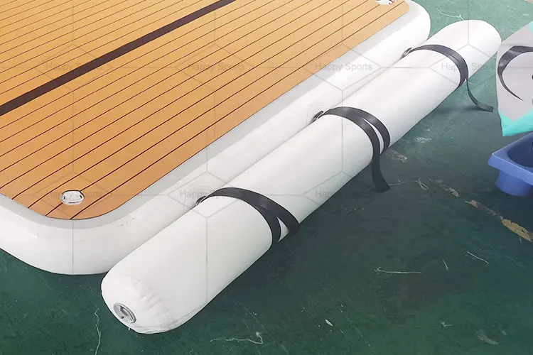 Platform Pvc Drop Stitch Inflatable Teak Floating Island Platform Pvc Water Dock C U ...