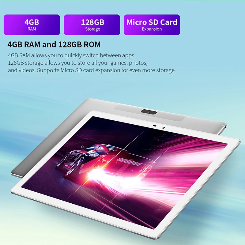 TECLAST M30 Pro 128GB シルバー Teclast M30 Pro 10.1インチ Android 10 タブレット P60 8コア 4GB RAM
