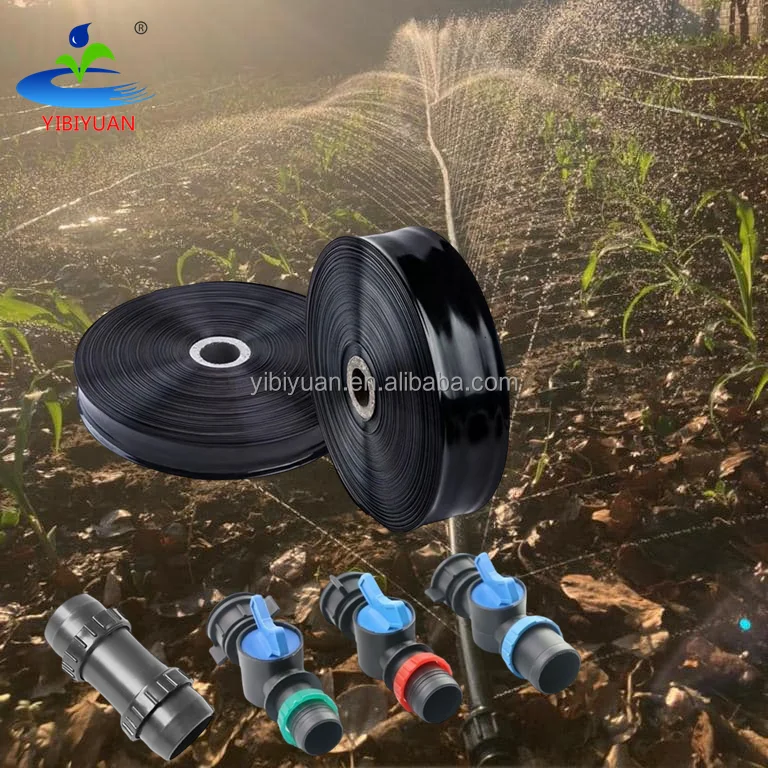 Agricultural Layflat Pipe Tuyau Laser Spray Irrigation System Kit Set 1 Hectare 32mm Rain Hose