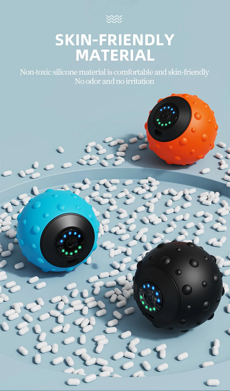 Hot Sale Electric Back Foot Pain Massager Roller Ball Self Spiky