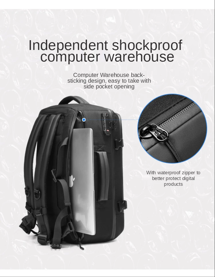 Fashion Large Capacity Business Backpack Waterproof Oxford Outdoor ...