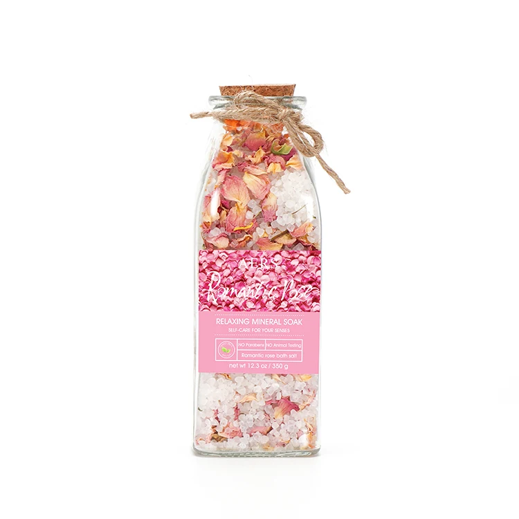 Different Color Sea Herbal Milk Natural Spa Adult Custom Bath Salt For