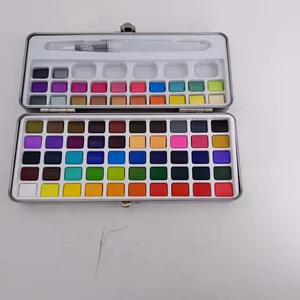 Watercolor Paint Set,Watercolor Paints,72 Vivid Colors Including Metallic and Fluorescent Colors in Gift Box