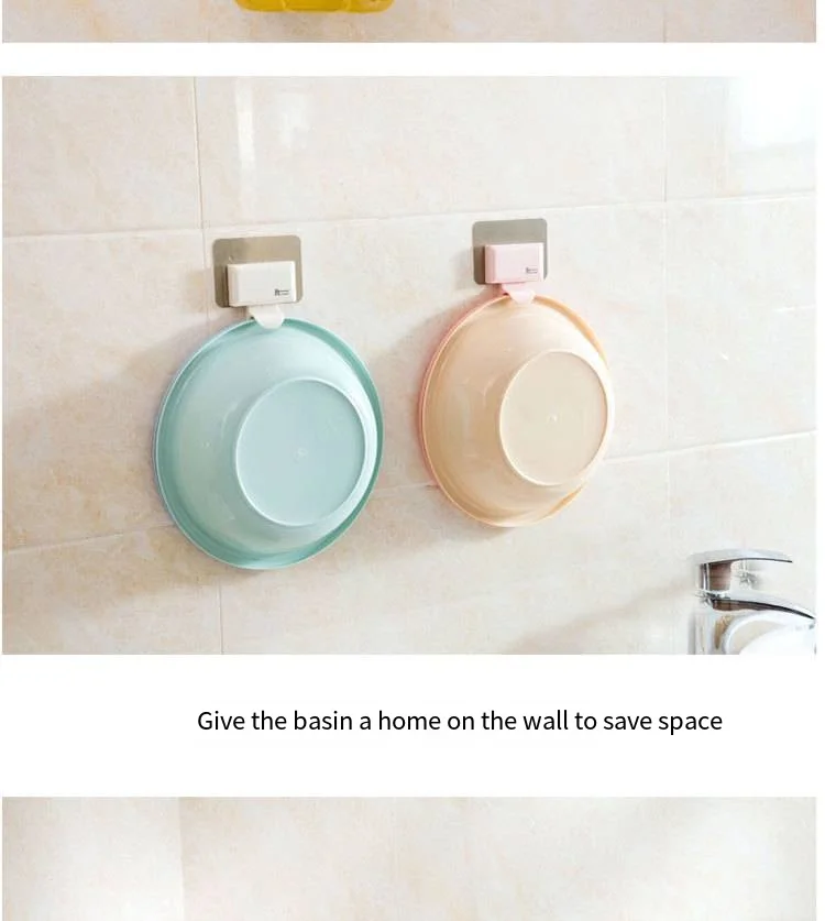 Strong washbasin novelty hooks Kitchen bathroom storage rack wall traceless adhesive nail free novelty hooks Creative adhesive novelty hooks manufacture