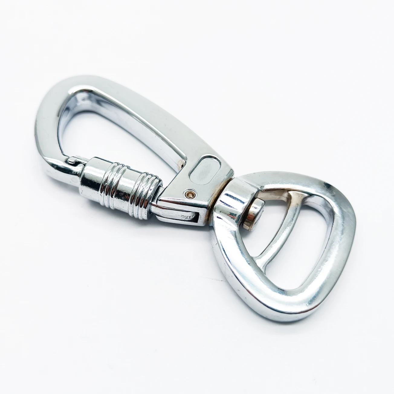 Zinc Alloy Chrom Plated Dog Leash Swivel Carabiner Eyelet Snap Hook With Screw Gancho Perro Dog Snap Hook