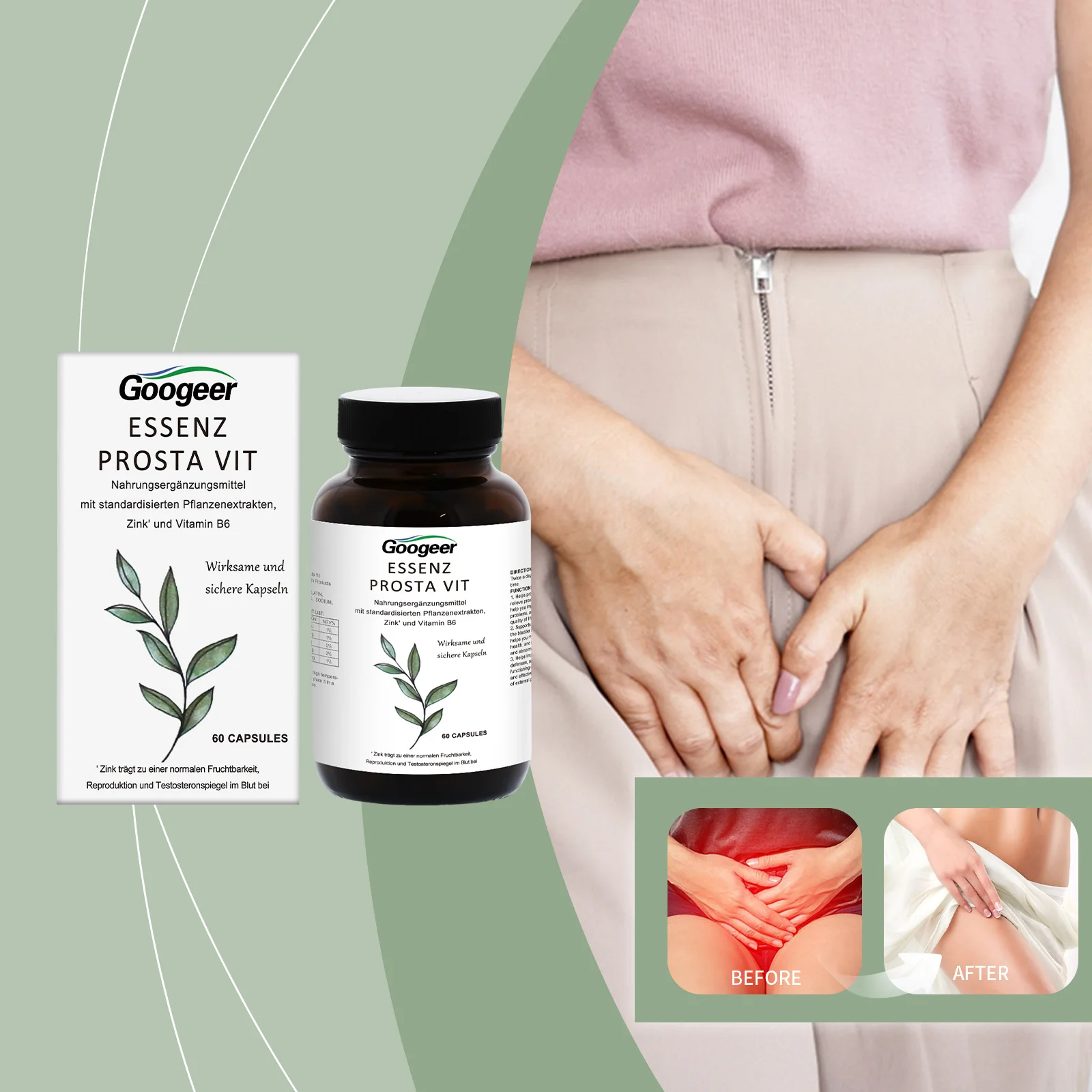 Capsules Santé Prostate Et Vessie Didacat – 100% Naturel (Curcuma, Lycopène, Palmier Nain) – Neuf, Péremption 03/2027