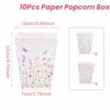 Assorted floral grass popcorn boxes-10pcs
