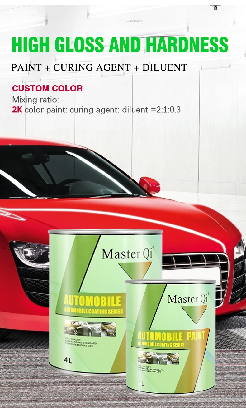 Ts01 Guaranteed Quality 2k Car Refinish Spray Paint Auto Paint Mixing