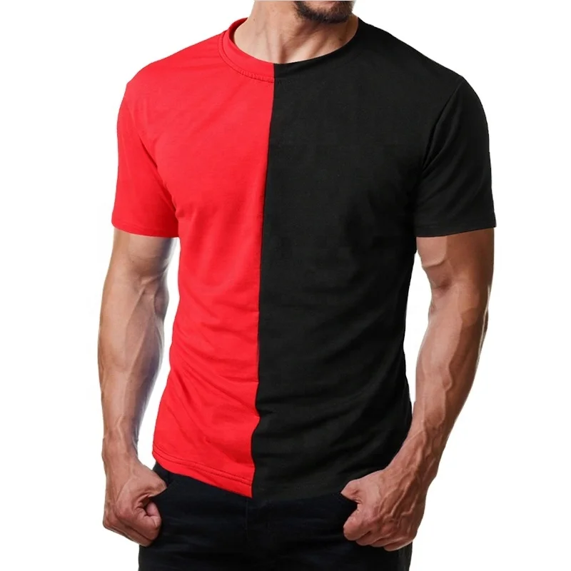 Half red and half black shirt Clearance