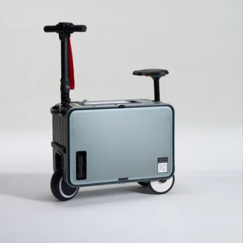 2024 Vintage 20-Inch Leisure Aluminum Electric Commuting Luggage Happy Travel Lazy Machine Carry-Ons