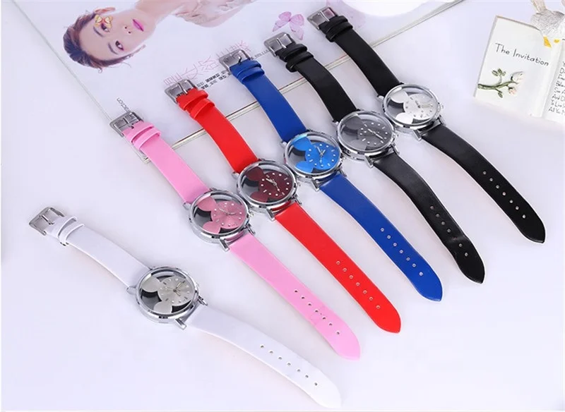 Cheap Quartz Pink Children Watch Cute Cartoon Watch for Kids