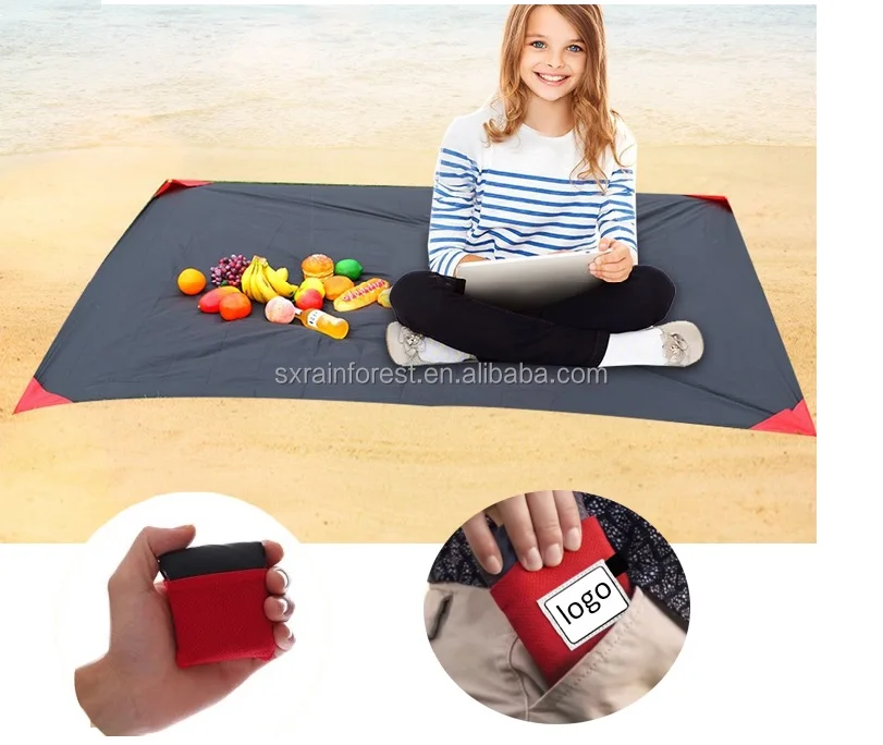 Lightweight Sand Free Beach Blanket Portable Beach Mat Pocket Outdoor Picnic Blanket Buy