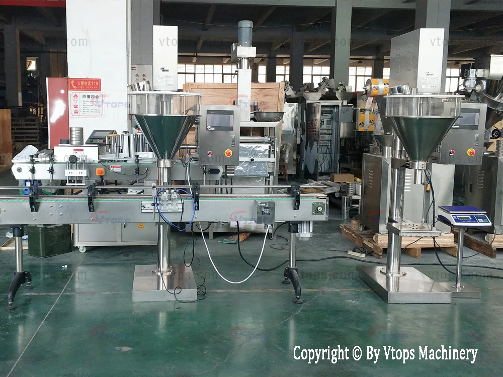 2019 Dry Powder Vtops Filler Coco / Spice / Chili / Curry / Pepper Filling Packing Machine