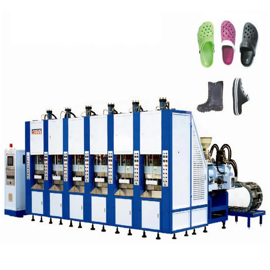 Fully Automatic Flip Flop Crocs Slipper Sandal Making Machine EVA Sole Foam Injection Moulding Machine